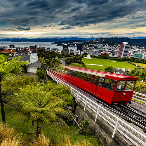 Neuseeland Nordinsel Wellington Zug