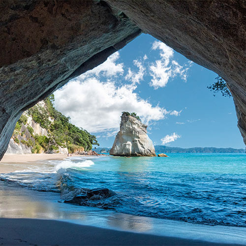 Neuseeland Nordinsel Scenic Cathedral Cove at Coromandel peninsula