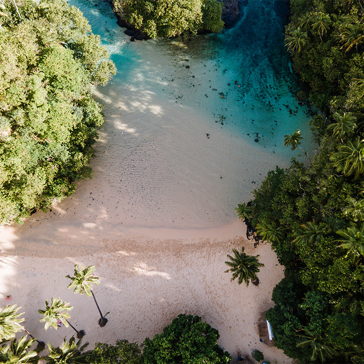 Bilder volaTwo Samoa Strand Luftaufnahme